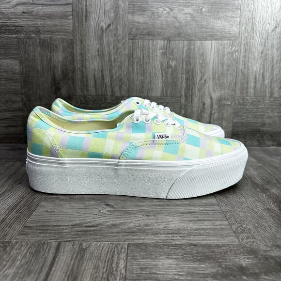 Vans Authentic Women's size 11 Plaid Platform Shoes - Picture 1 of 8